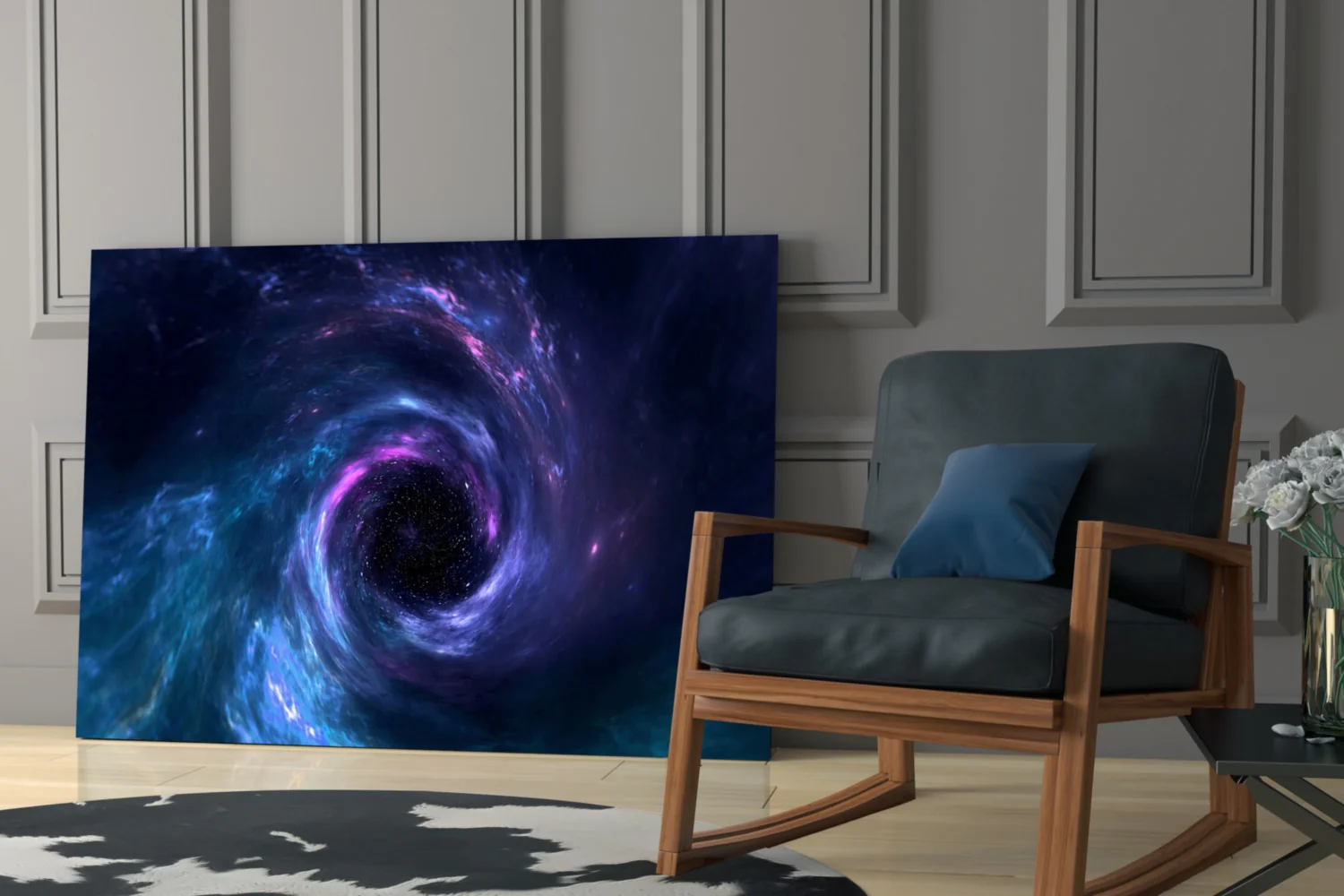 Cosmic Whirlpool Glass Wall Art - Image 7