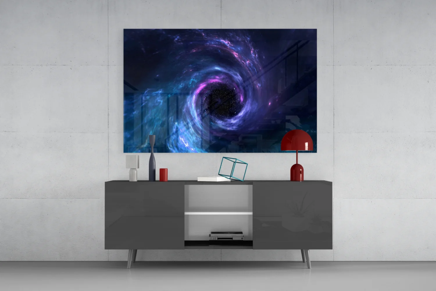 Cosmic Whirlpool Glass Wall Art - Image 8