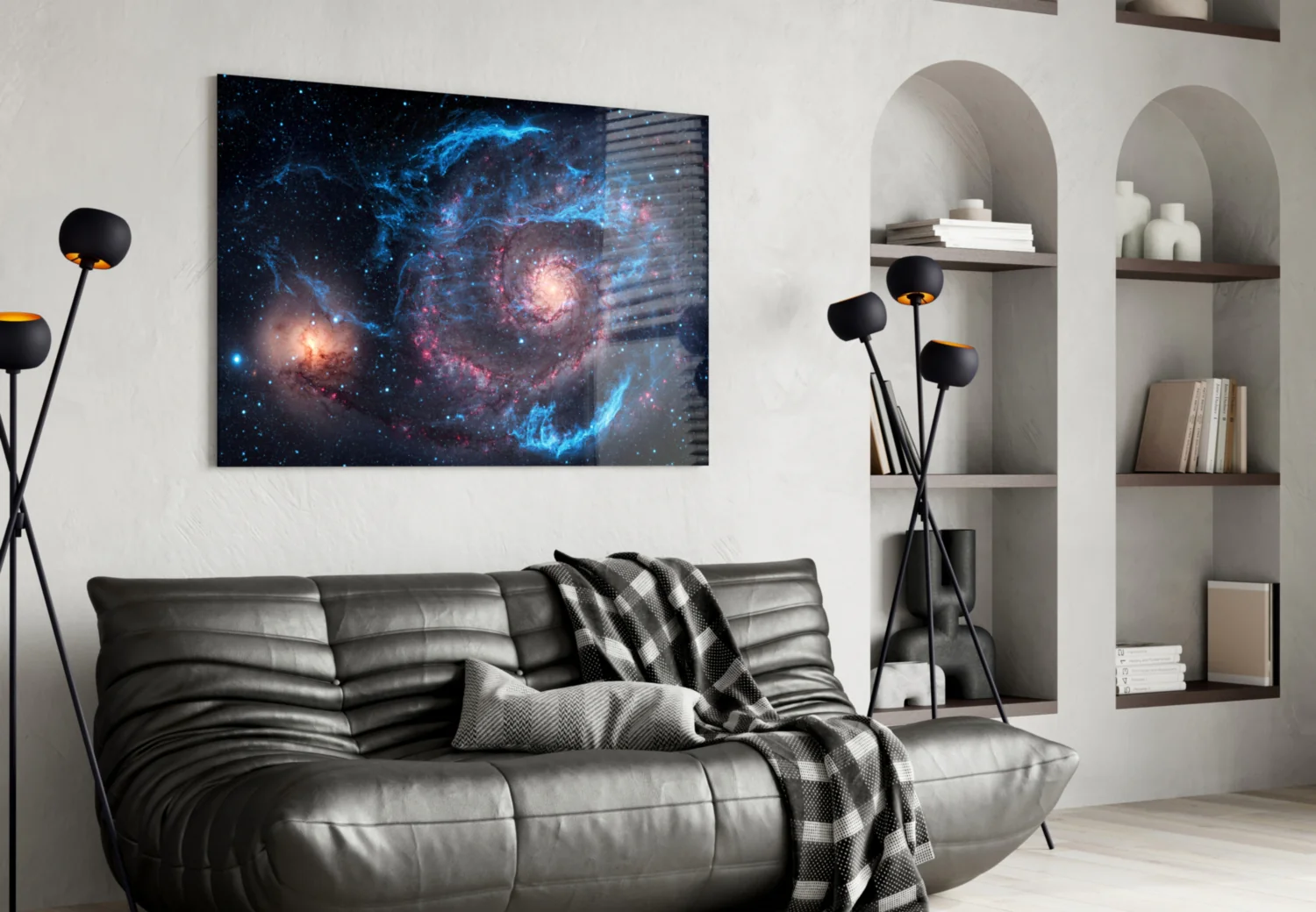 Galactic Nebula Glass Wall Art - Image 4