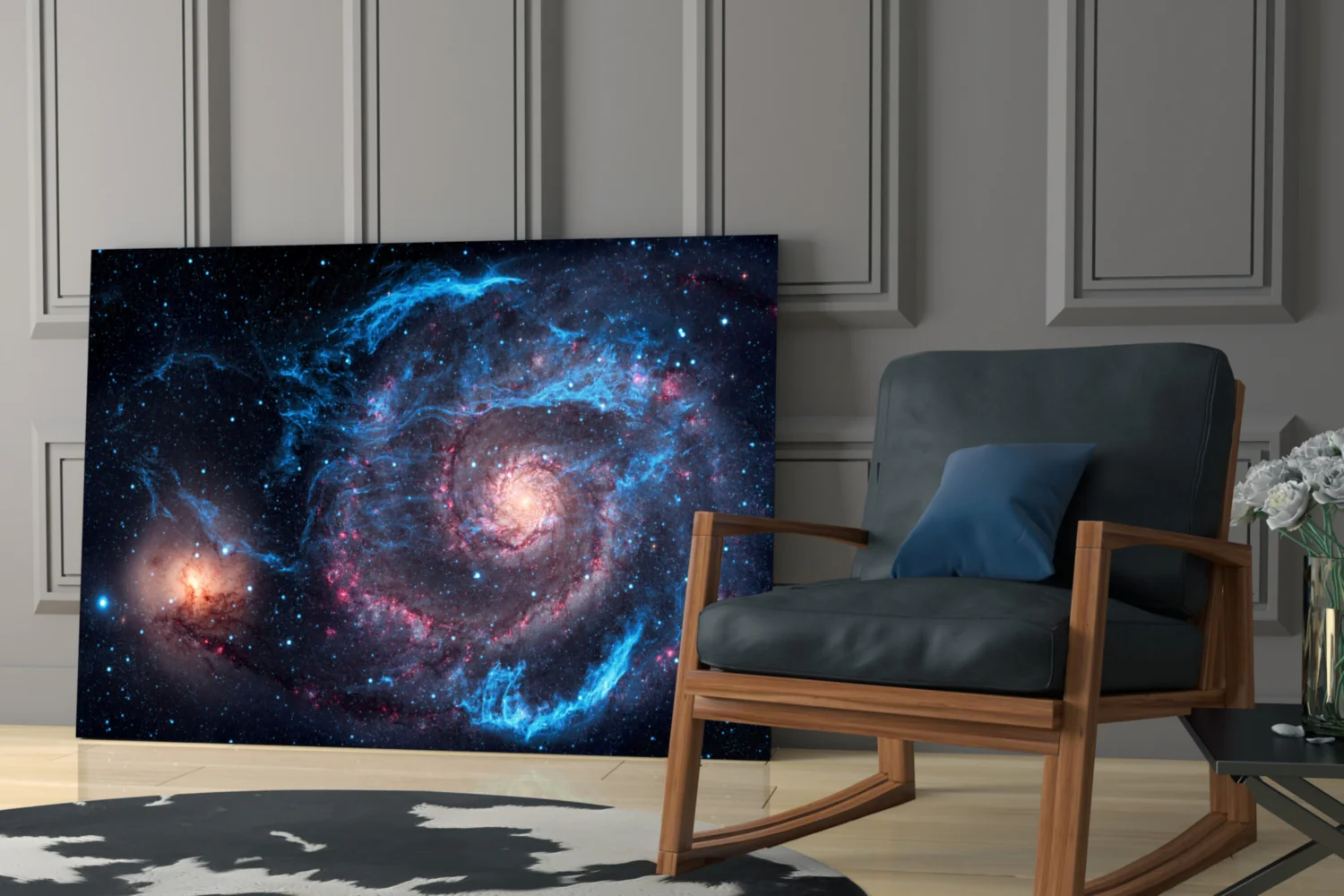 Galactic Nebula Glass Wall Art - Image 7