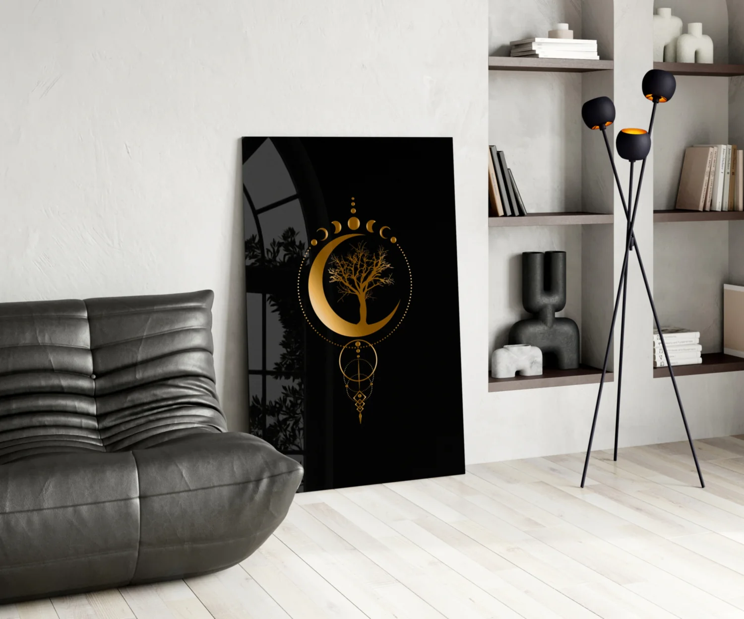 Eternal Moon Tree Glass Wall Art - Image 6