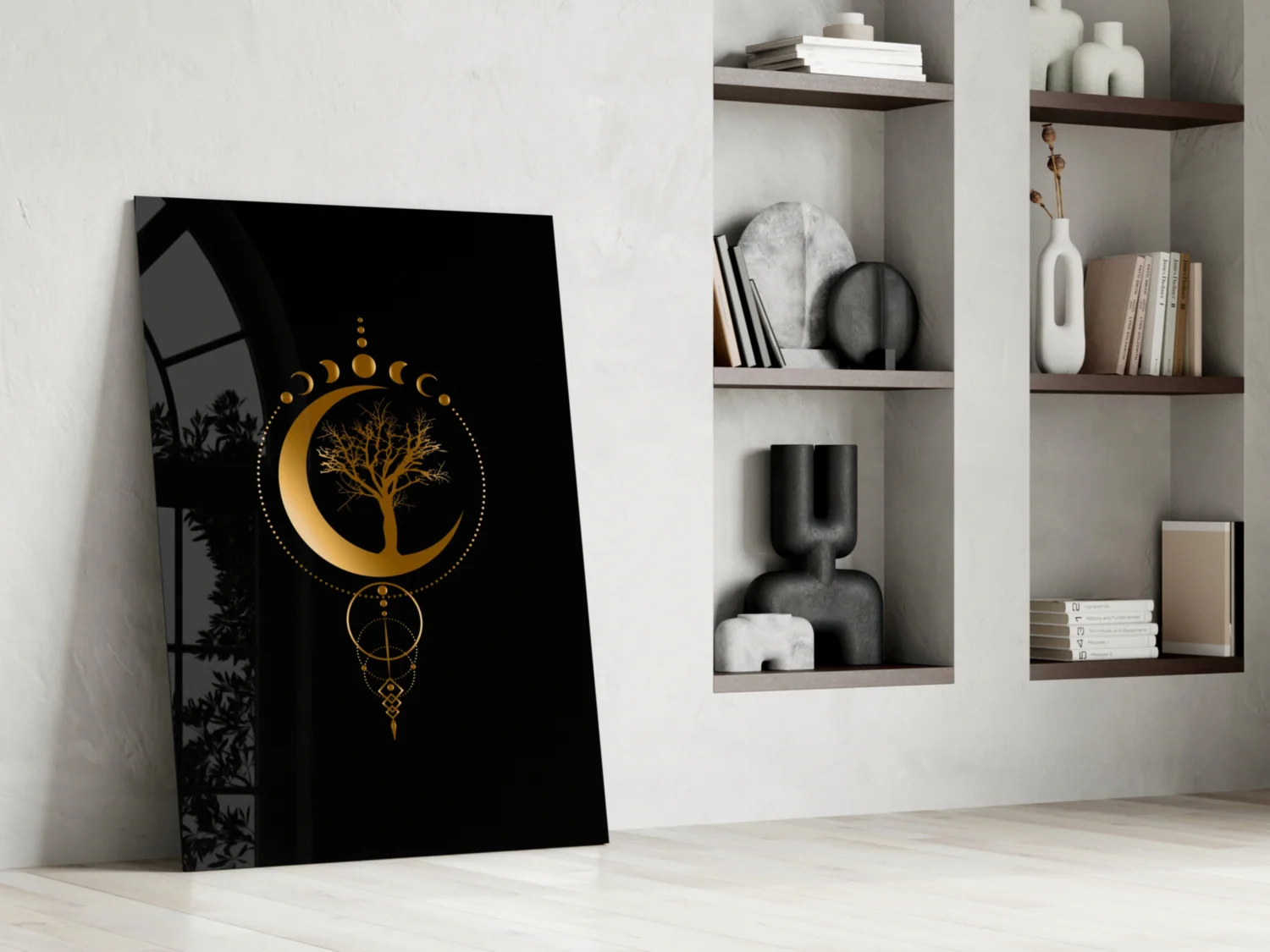 Eternal Moon Tree Glass Wall Art - Image 7