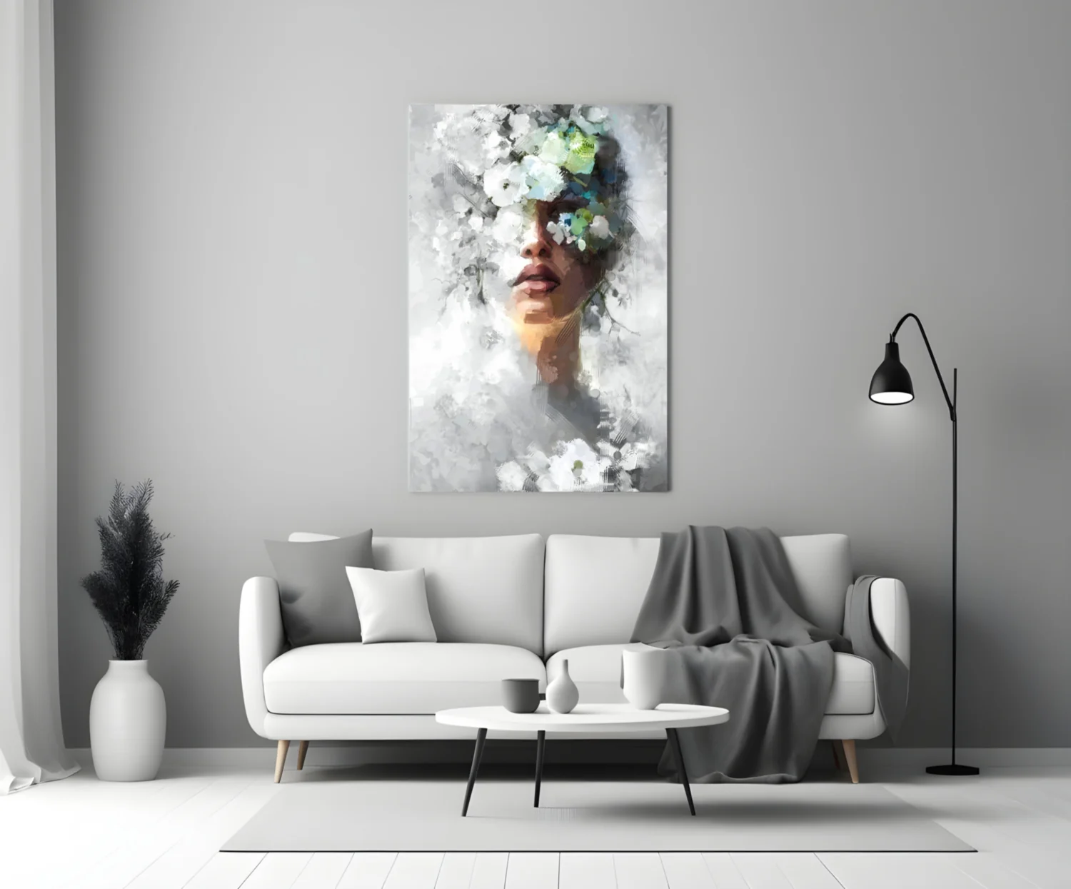 Floral Portrait Glass Wall Art - Image 5