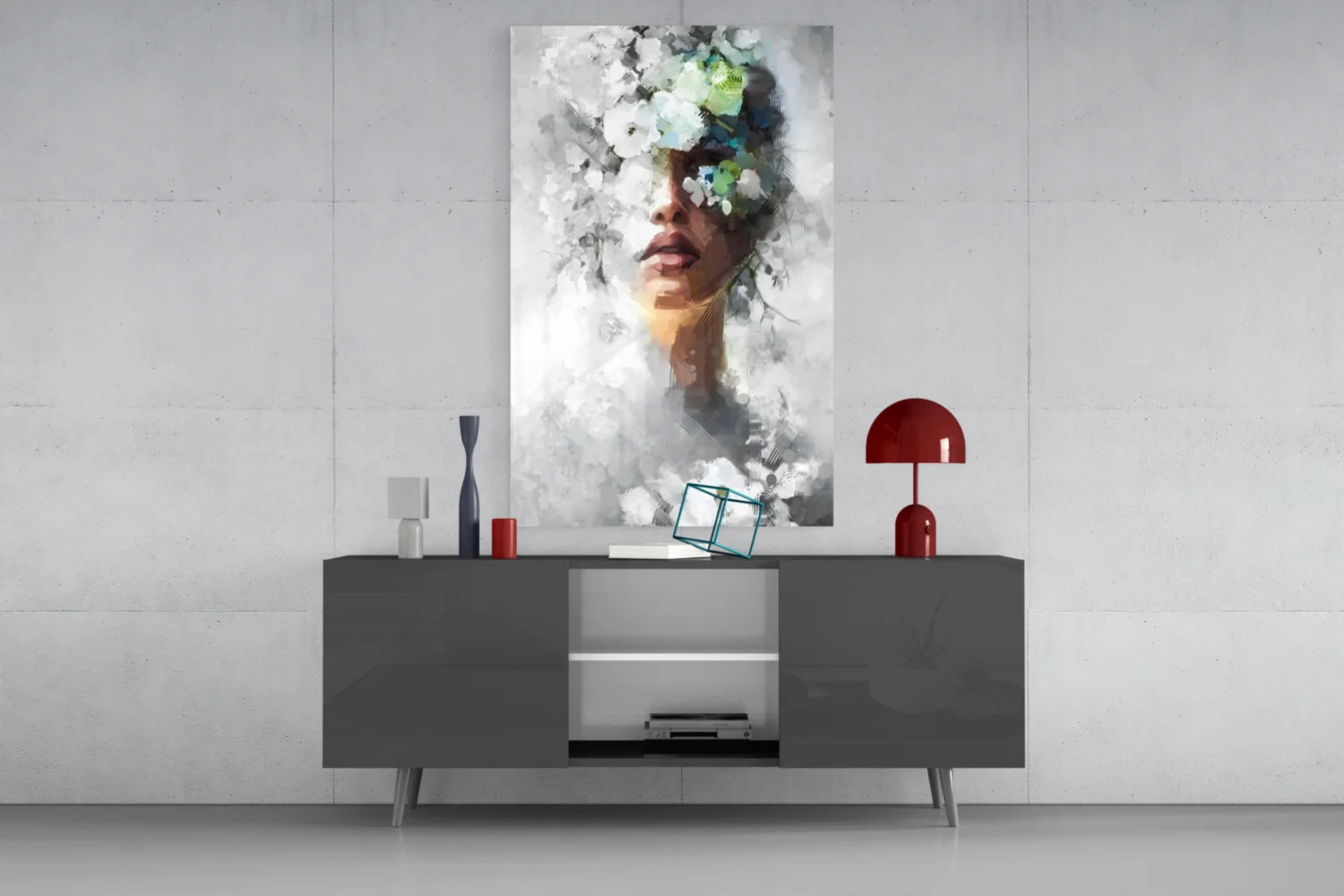 Floral Portrait Glass Wall Art - Image 8