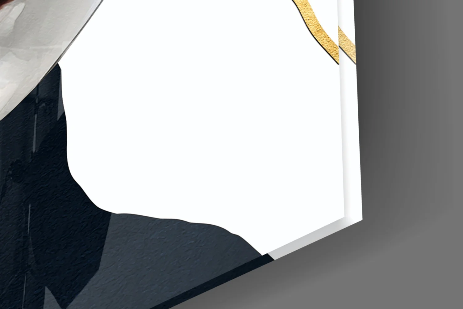 Ethereal Abstract Portrait Glass Wall Art - Image 3