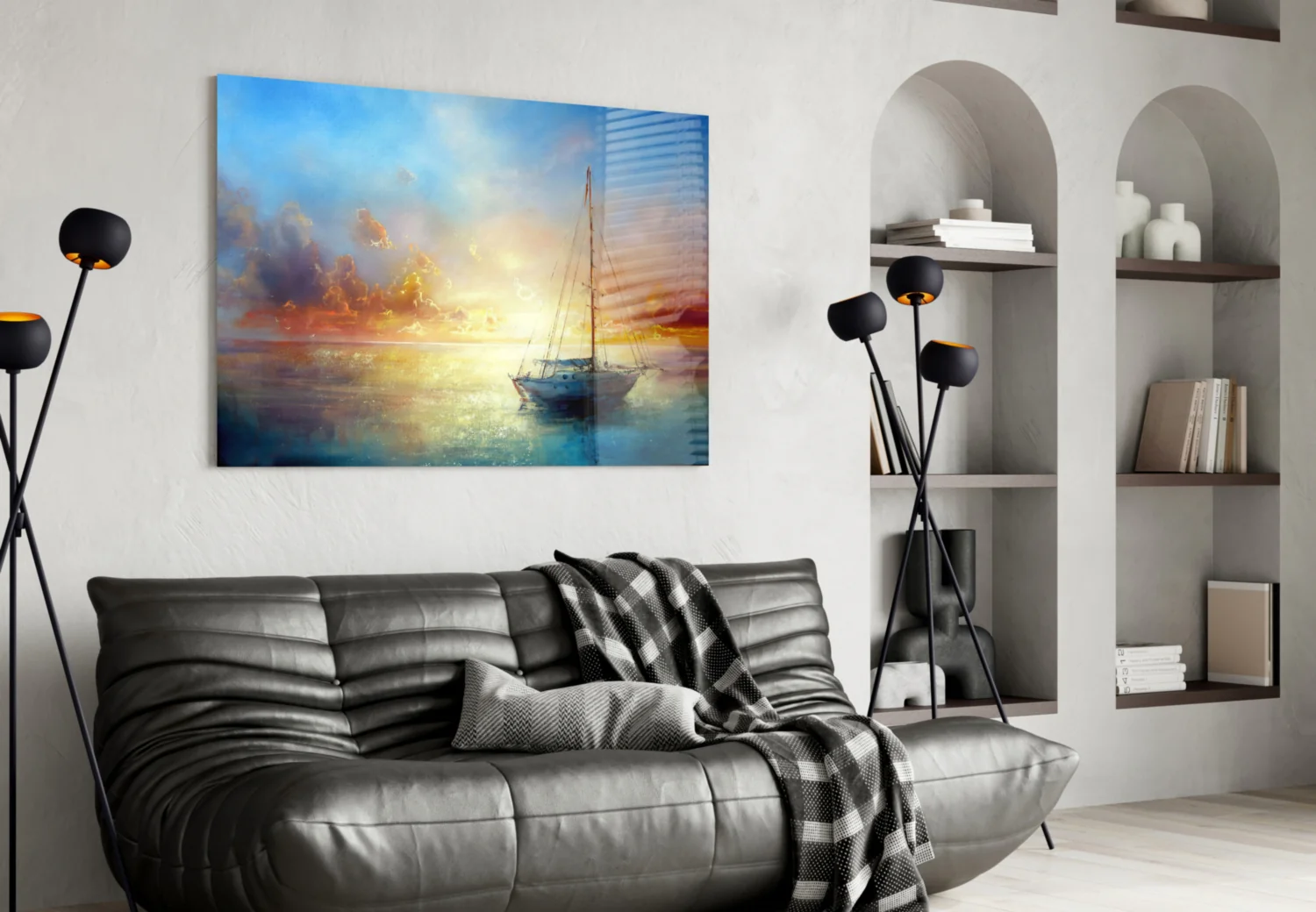 Serenity at Sunset Glass Wall Art - Image 4