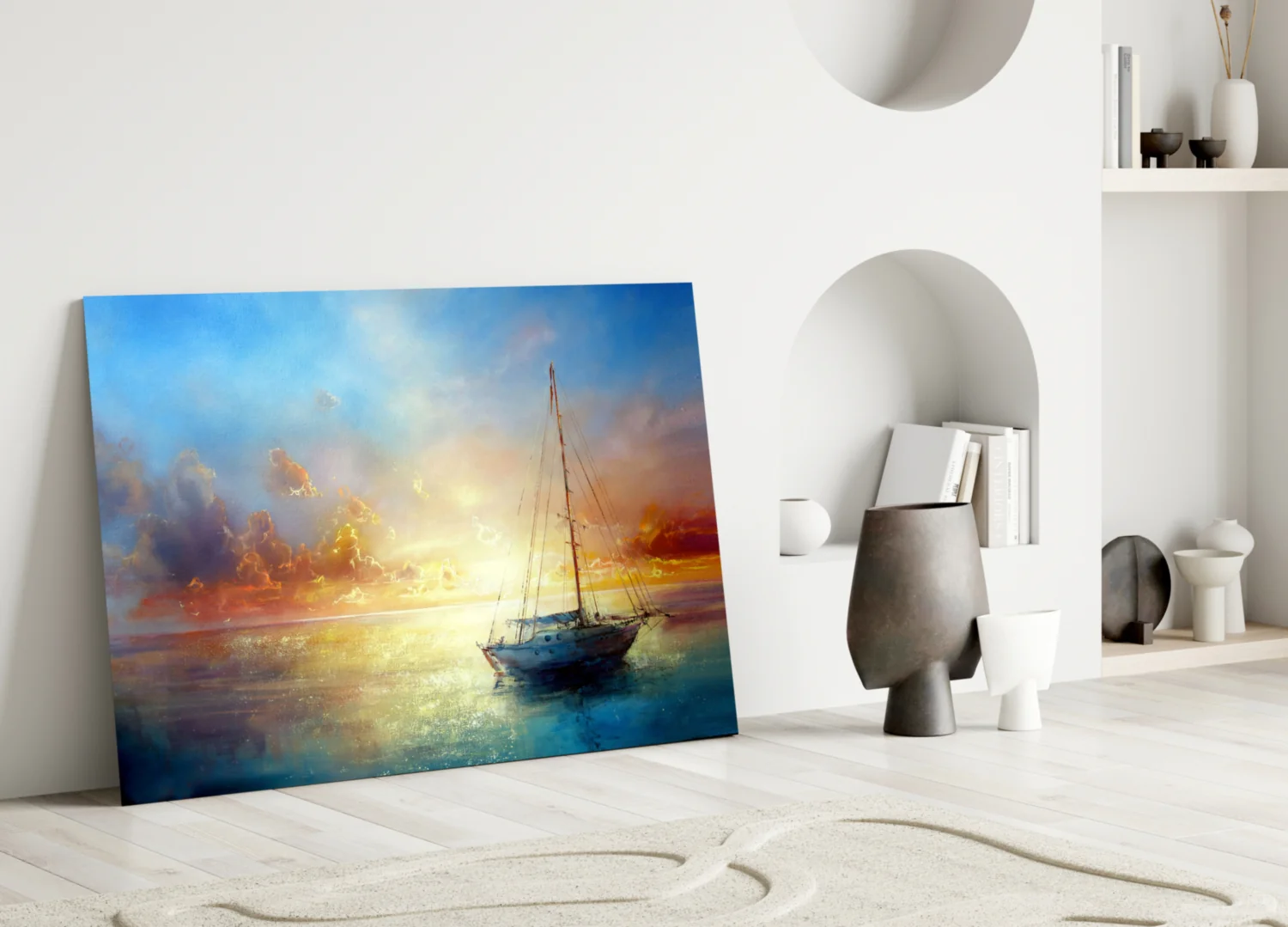 Serenity at Sunset Glass Wall Art - Image 5