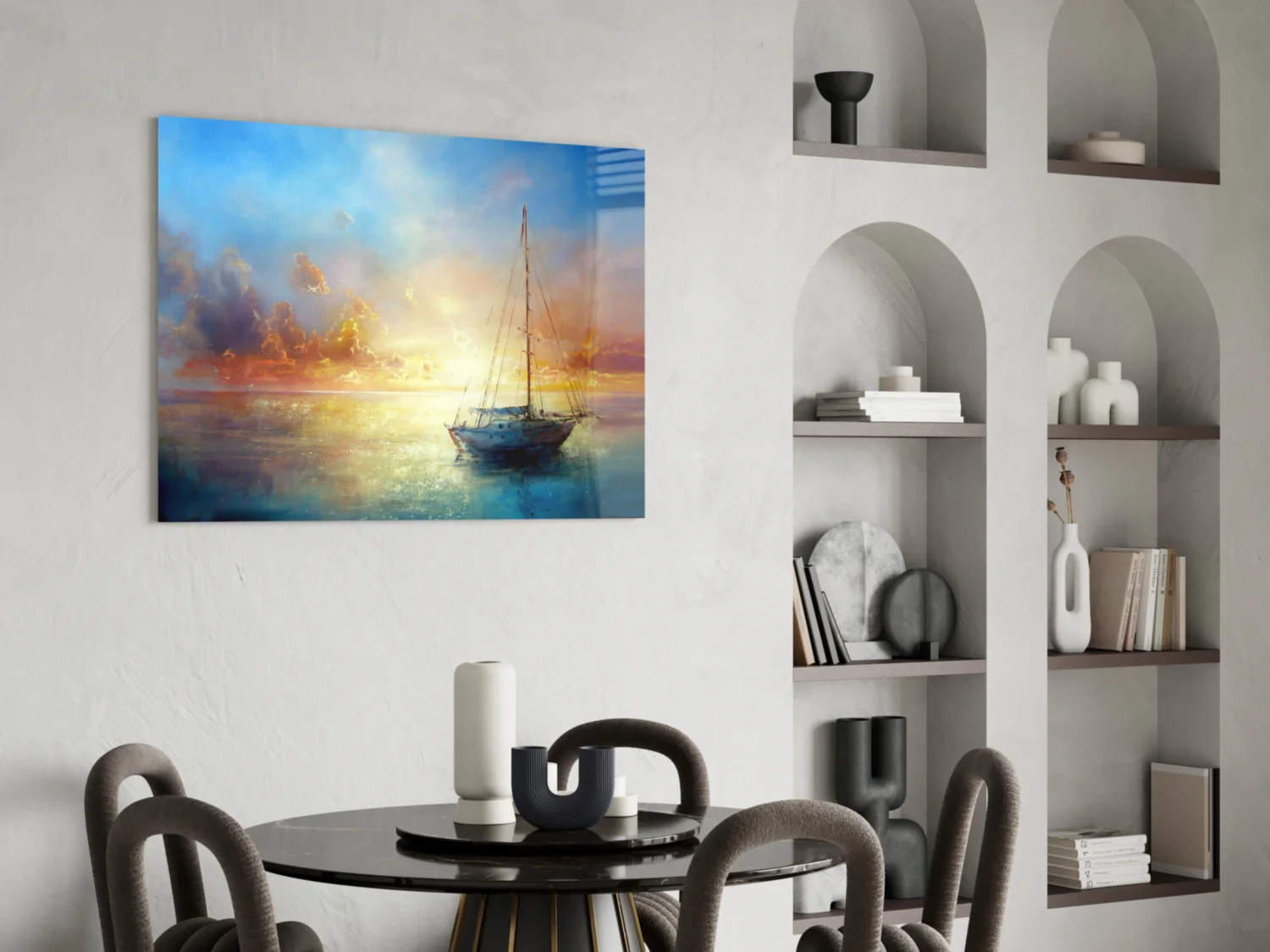 Serenity at Sunset Glass Wall Art - Image 6