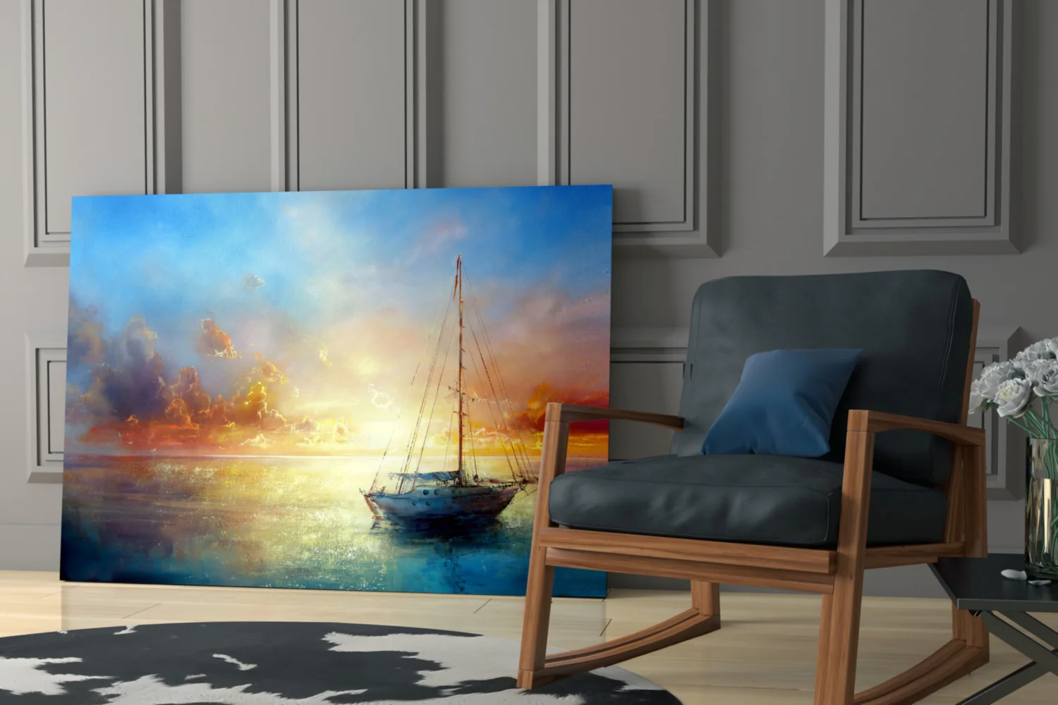 Serenity at Sunset Glass Wall Art - Image 7