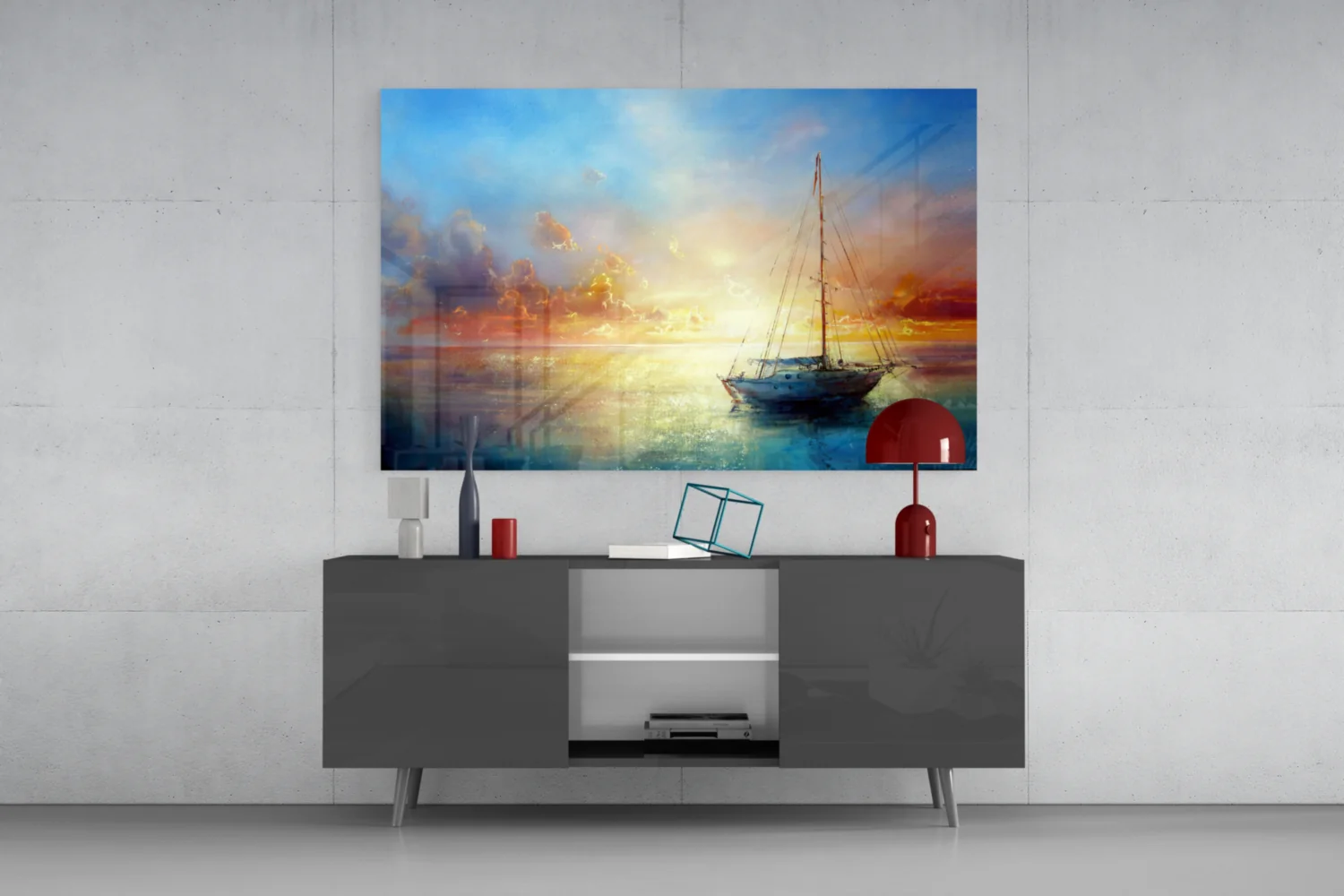 Serenity at Sunset Glass Wall Art - Image 8