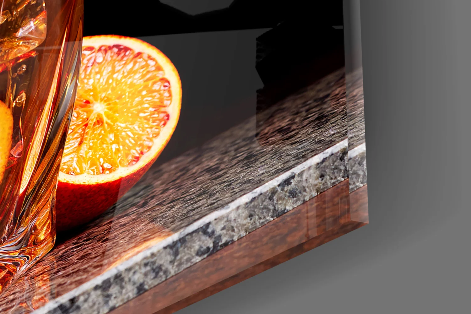 Elegant Cocktail Splash Glass Wall Art - Image 3