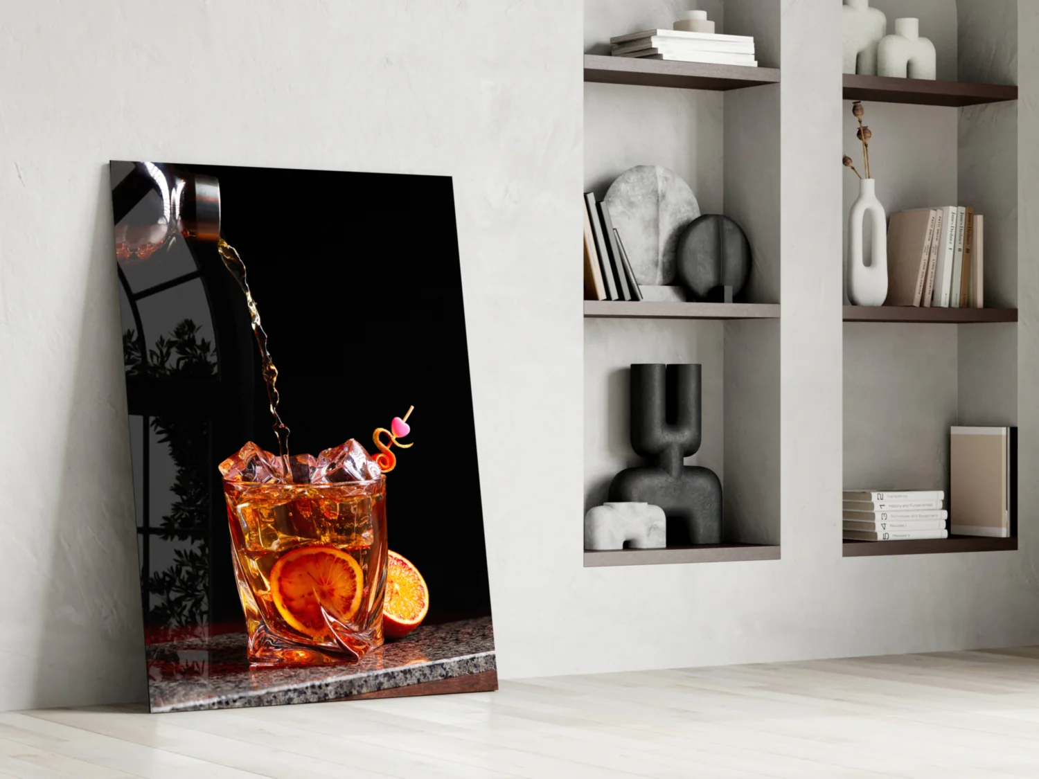 Elegant Cocktail Splash Glass Wall Art - Image 7