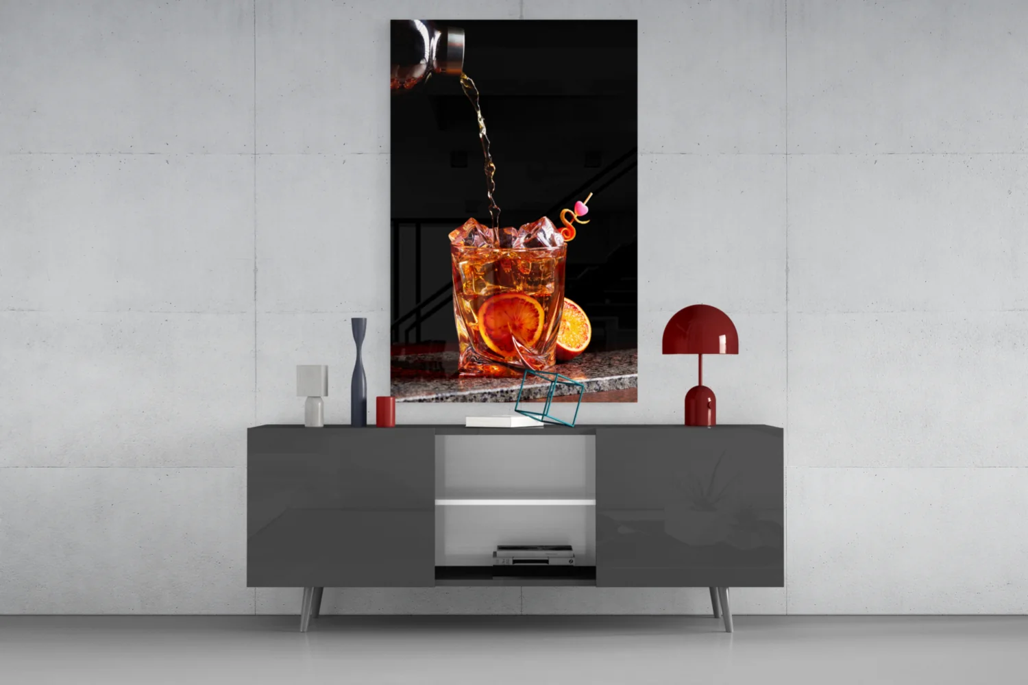 Elegant Cocktail Splash Glass Wall Art - Image 8
