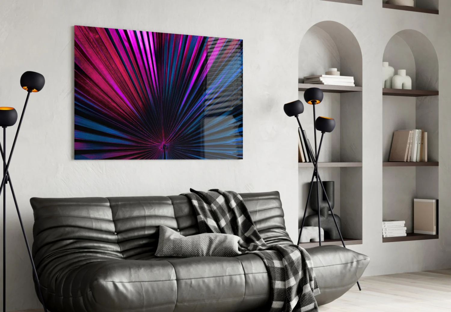 Radiant Burst Glass Wall Art - Image 4