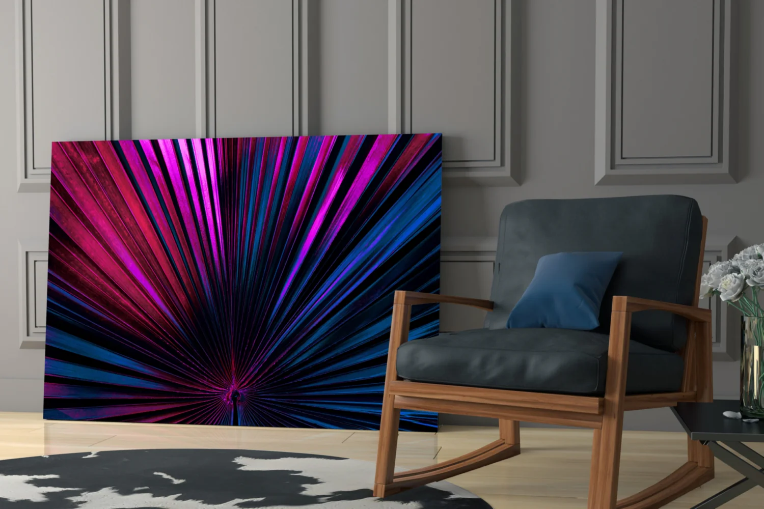 Radiant Burst Glass Wall Art - Image 7