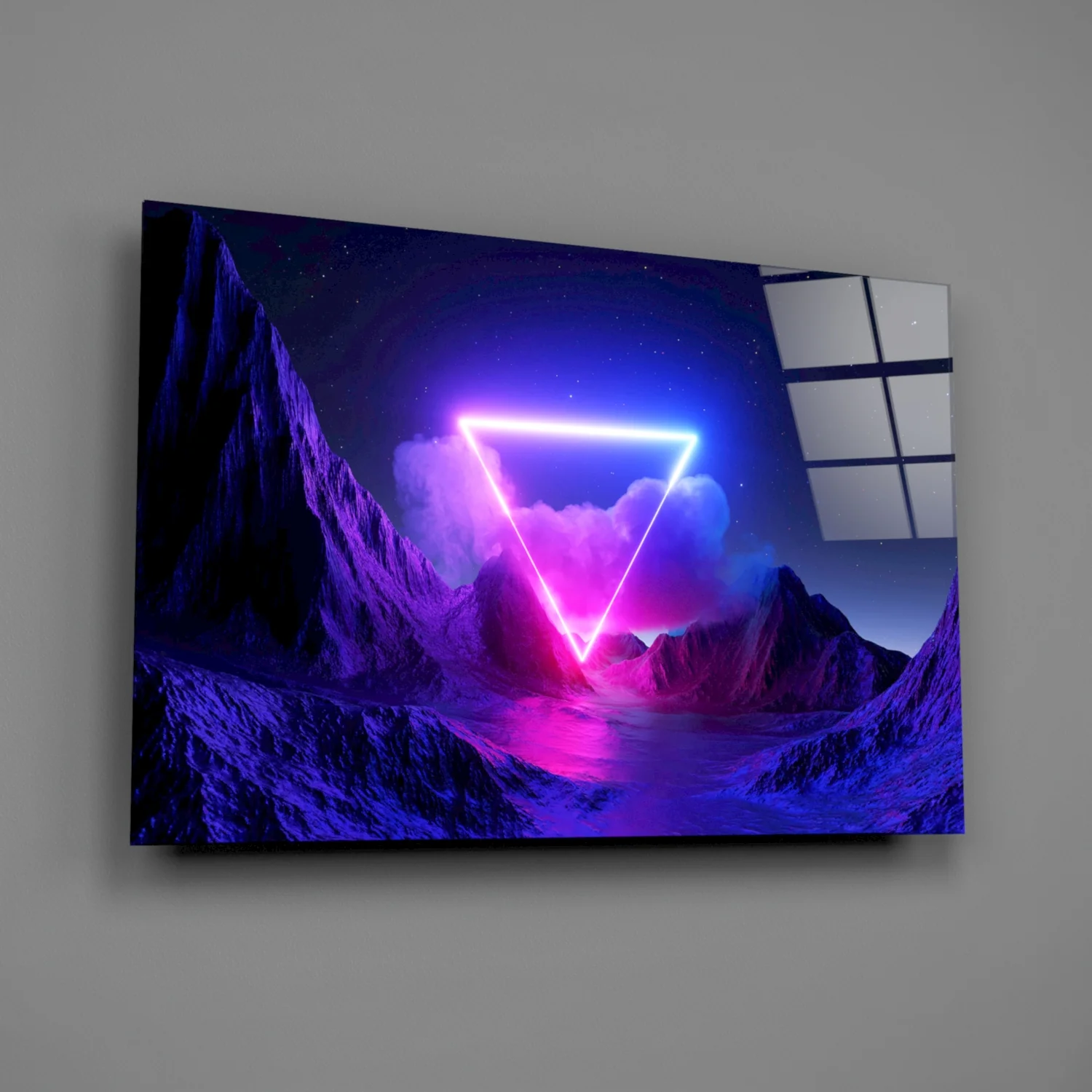Triangle Glass Wall Art - Image 2