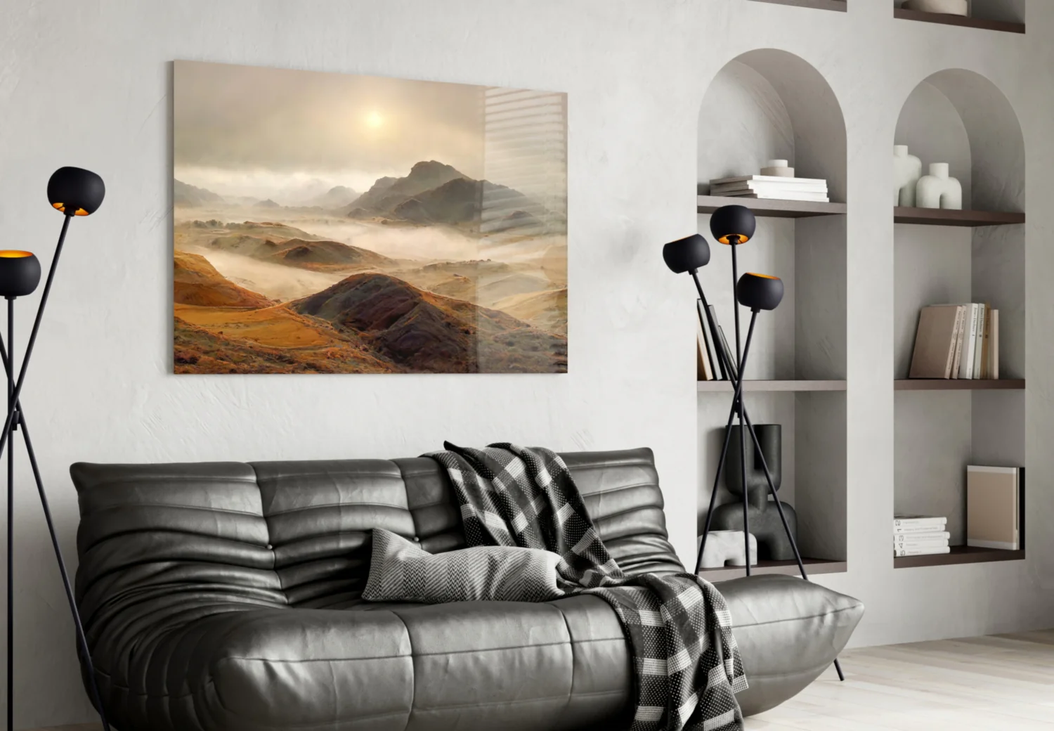 Mountain View Glass Wall Art - Image 4