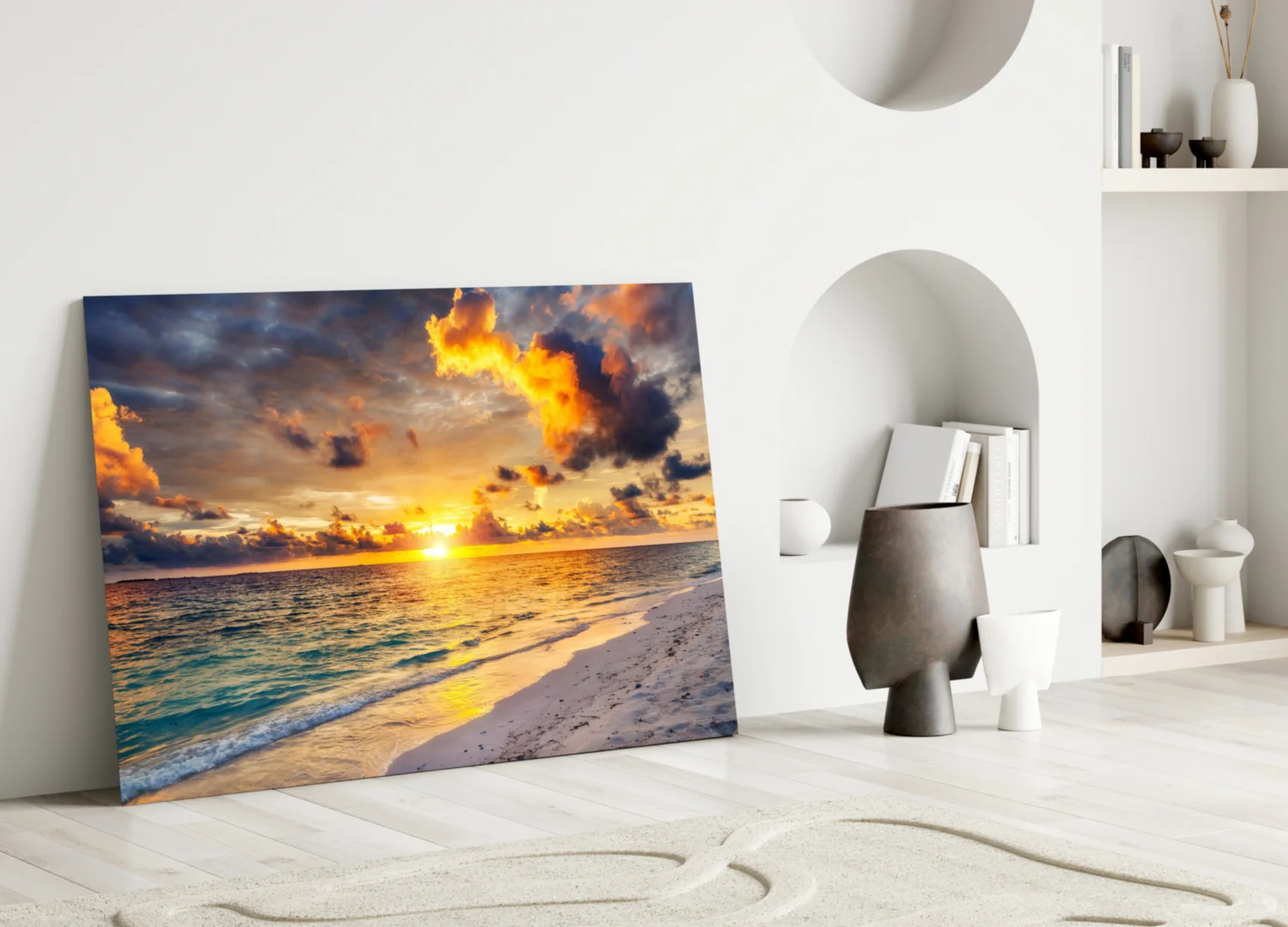 Sea View Glass Wall Art - Image 3