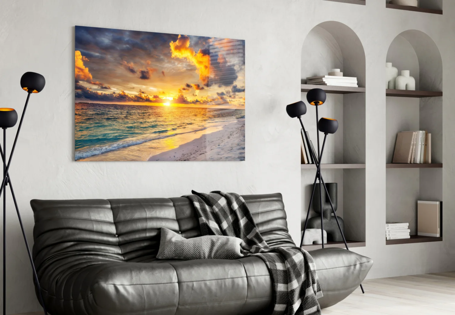 Sea View Glass Wall Art - Image 4