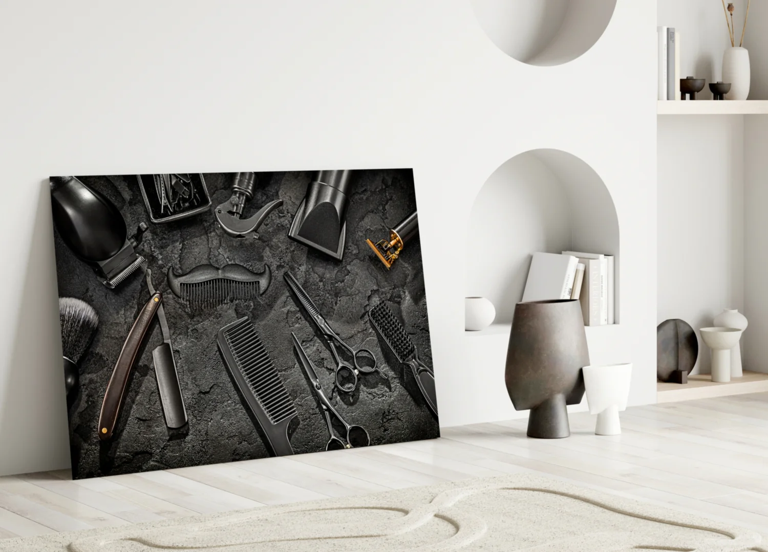 The Art Of Barbering Glass Wall Art - Image 3