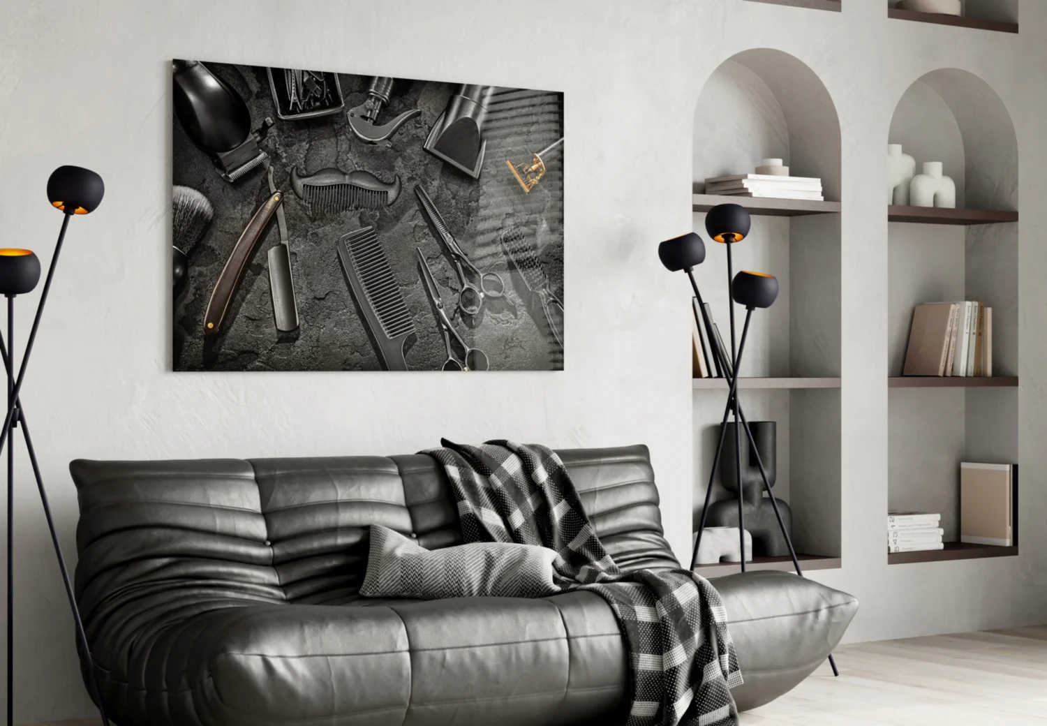 The Art Of Barbering Glass Wall Art - Image 4