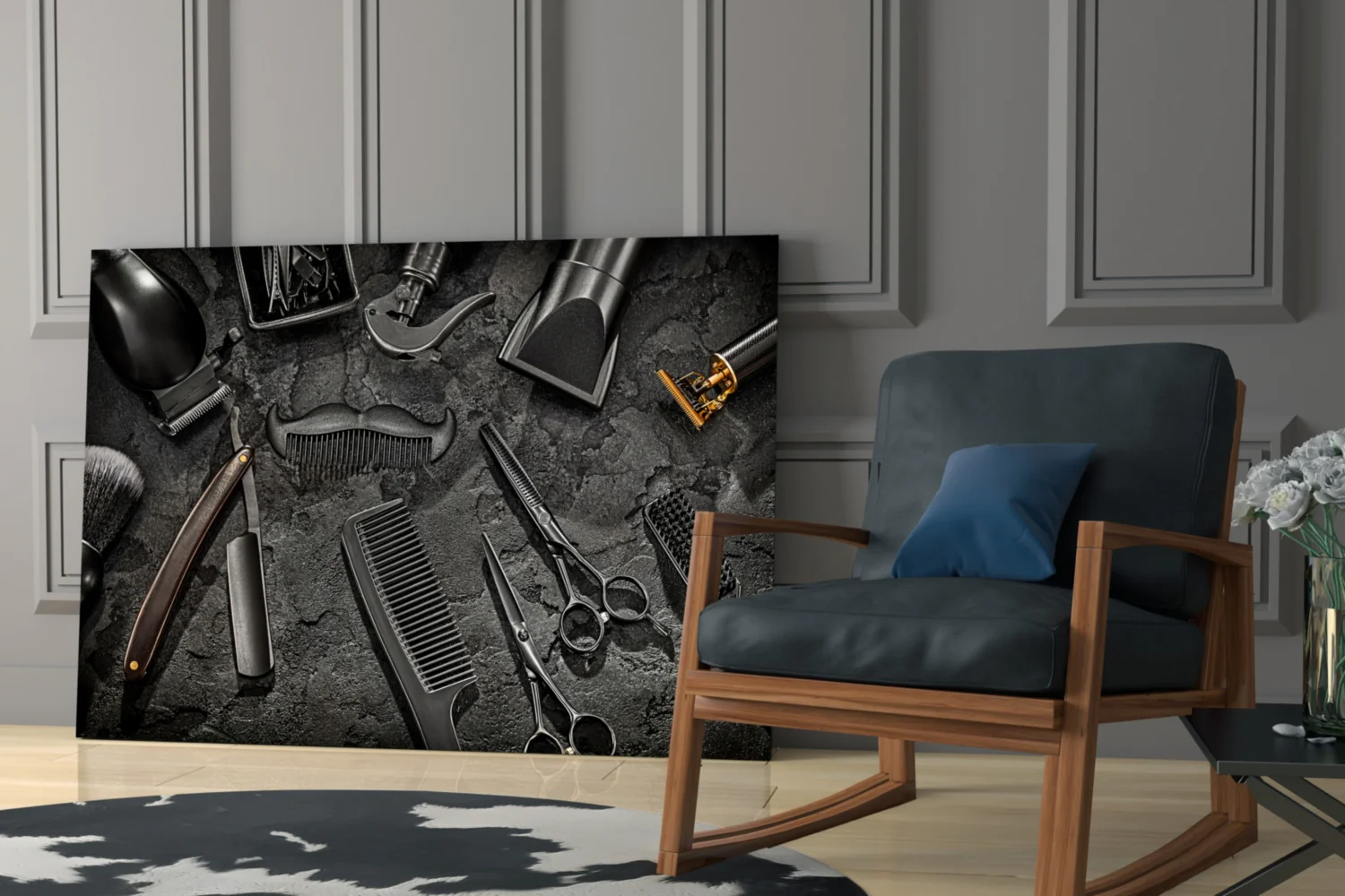 The Art Of Barbering Glass Wall Art - Image 6
