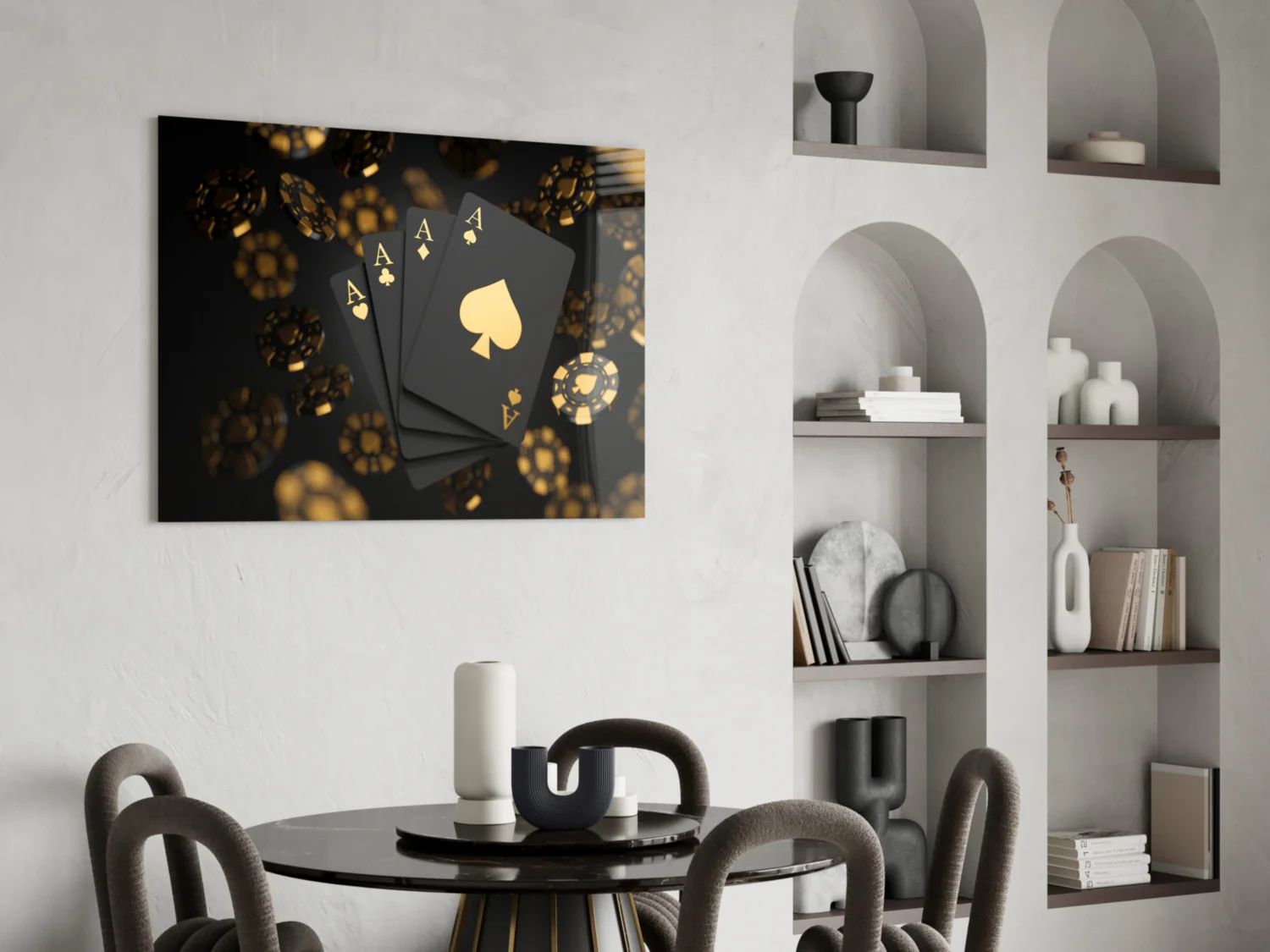 Gambler's Art Glass Wall Art - Image 5