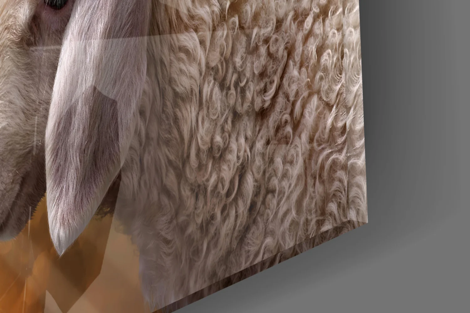 God'S Hand And The Sheep Glass Wall Art - Image 7