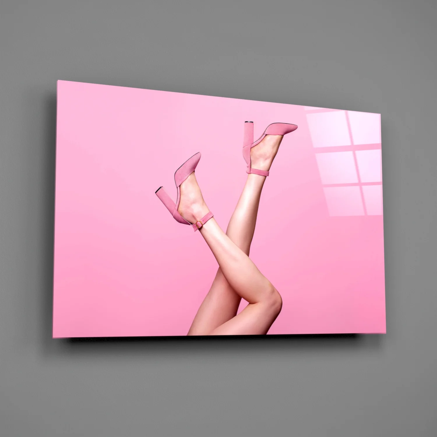 The Art Of Pink Glass Wall Art - Image 2