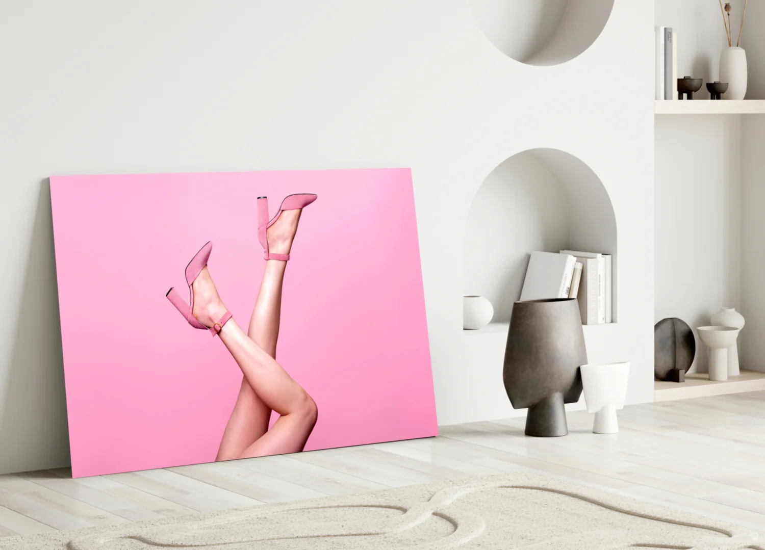 The Art Of Pink Glass Wall Art - Image 3