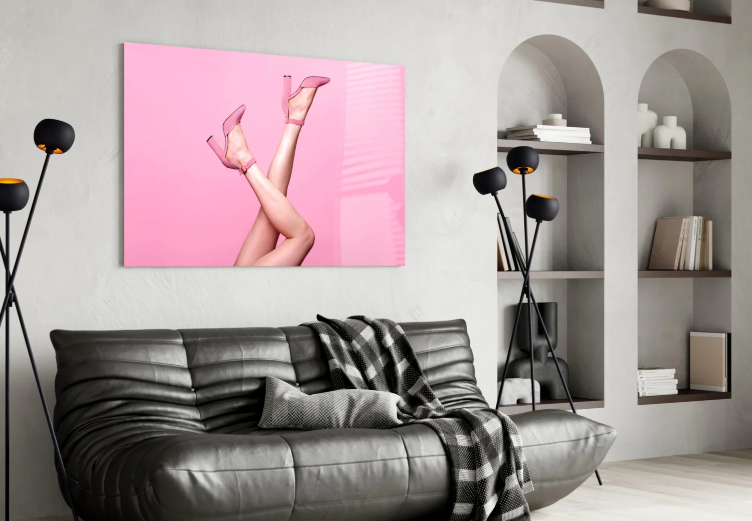 The Art Of Pink Glass Wall Art - Image 4