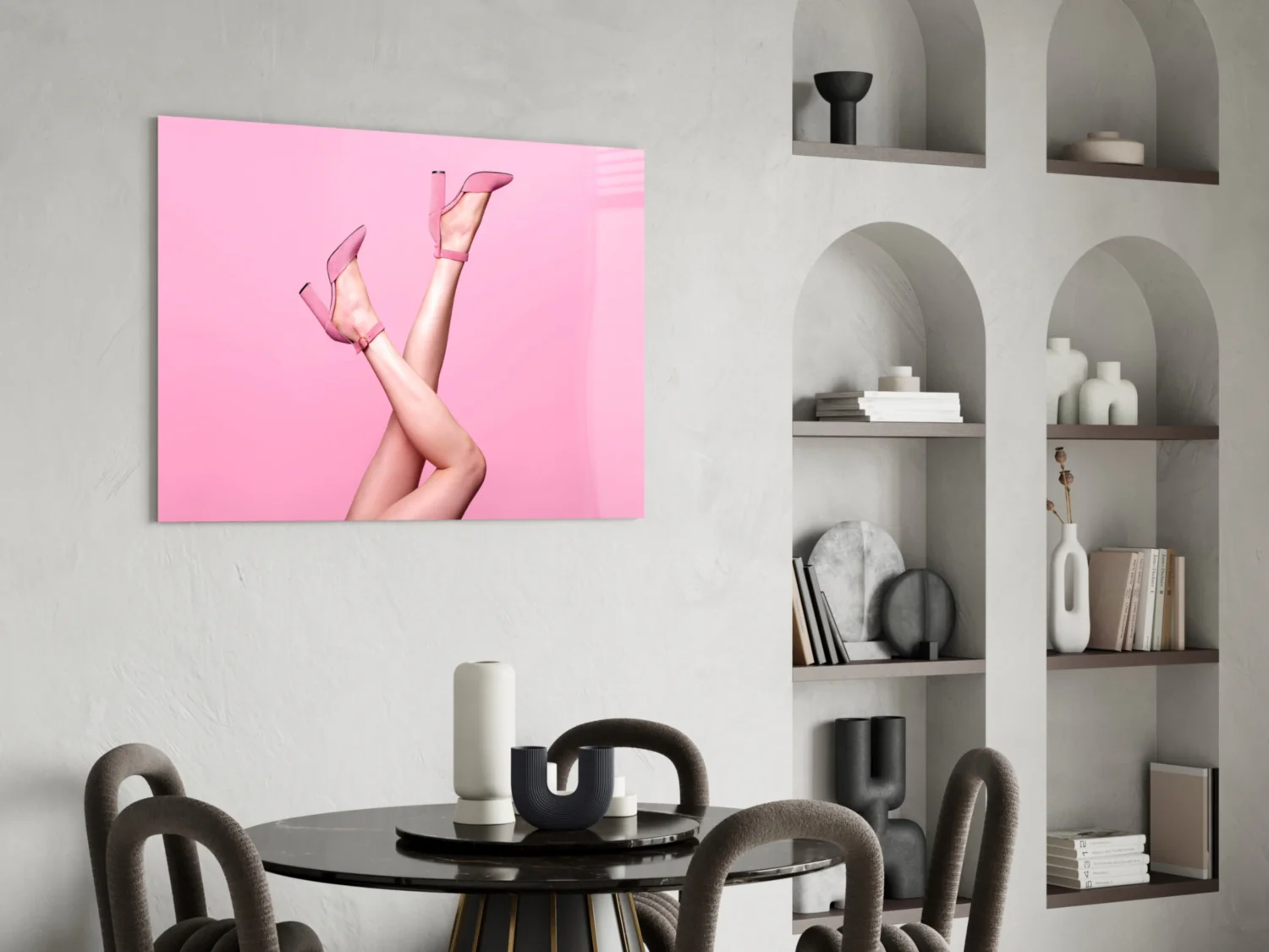 The Art Of Pink Glass Wall Art - Image 5