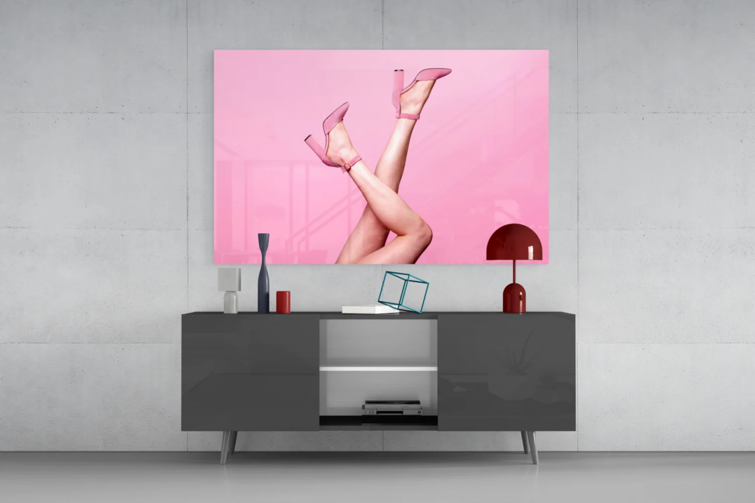 The Art Of Pink Glass Wall Art - Image 8