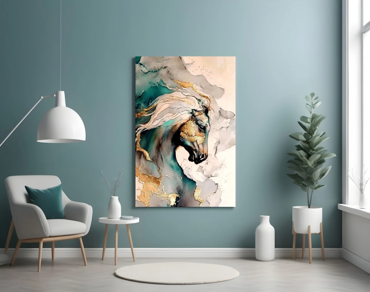 Horse Art Glass Wall Art - Image 4