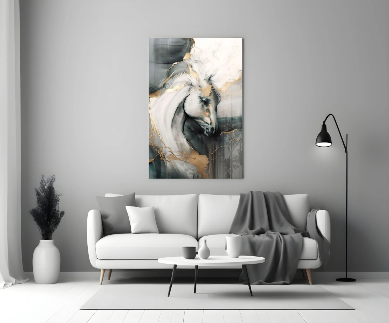 Horse Art Glass Wall Art - Image 3