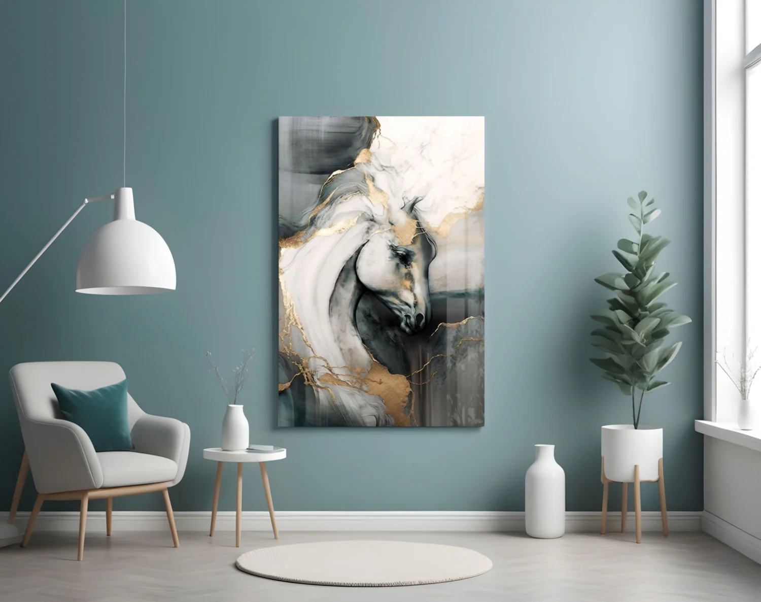 Horse Art Glass Wall Art - Image 4