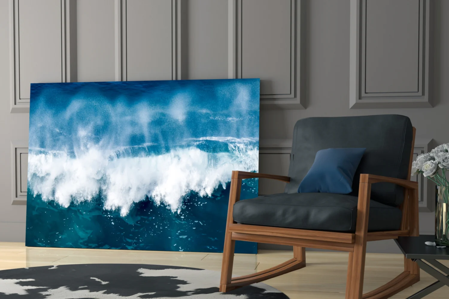 Waves Glass Wall Art - Image 6