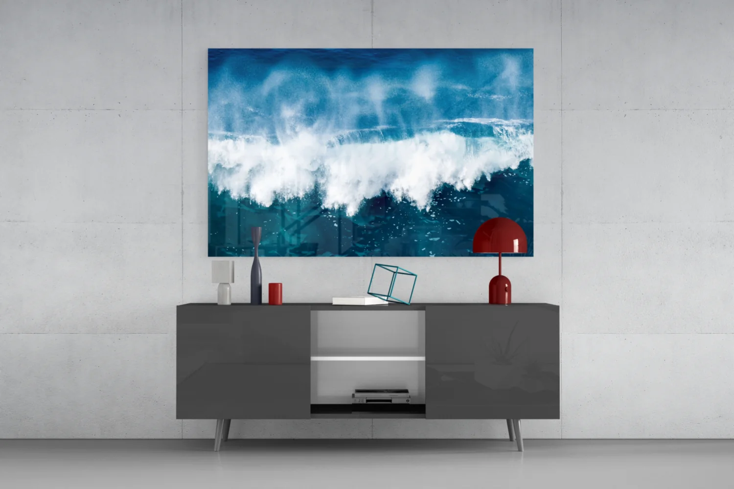 Waves Glass Wall Art - Image 8