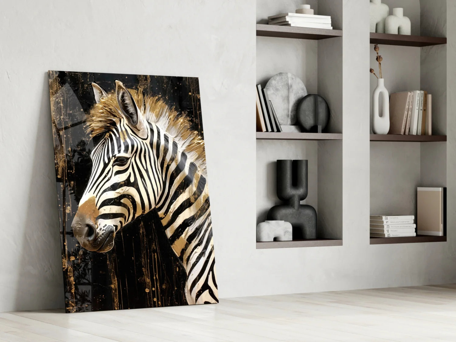Zebra Glass Wall Art - Image 6