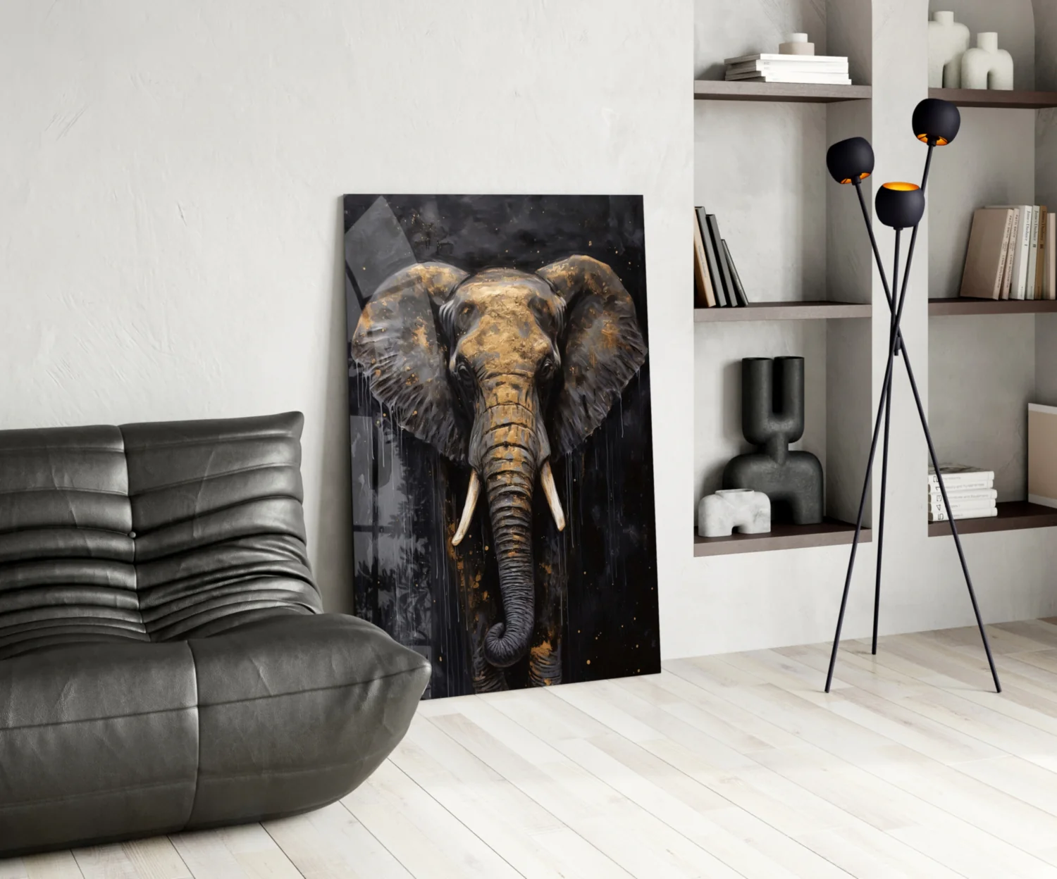 Elephant Glass Wall Art - Image 5