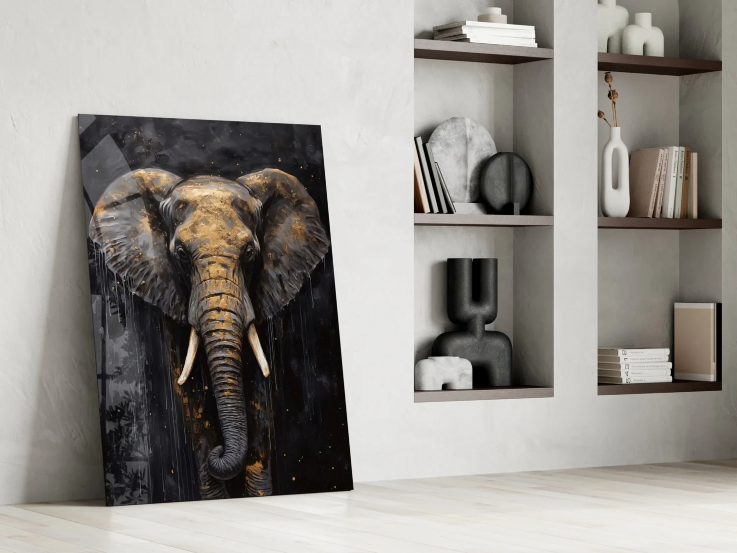 Elephant Glass Wall Art - Image 6