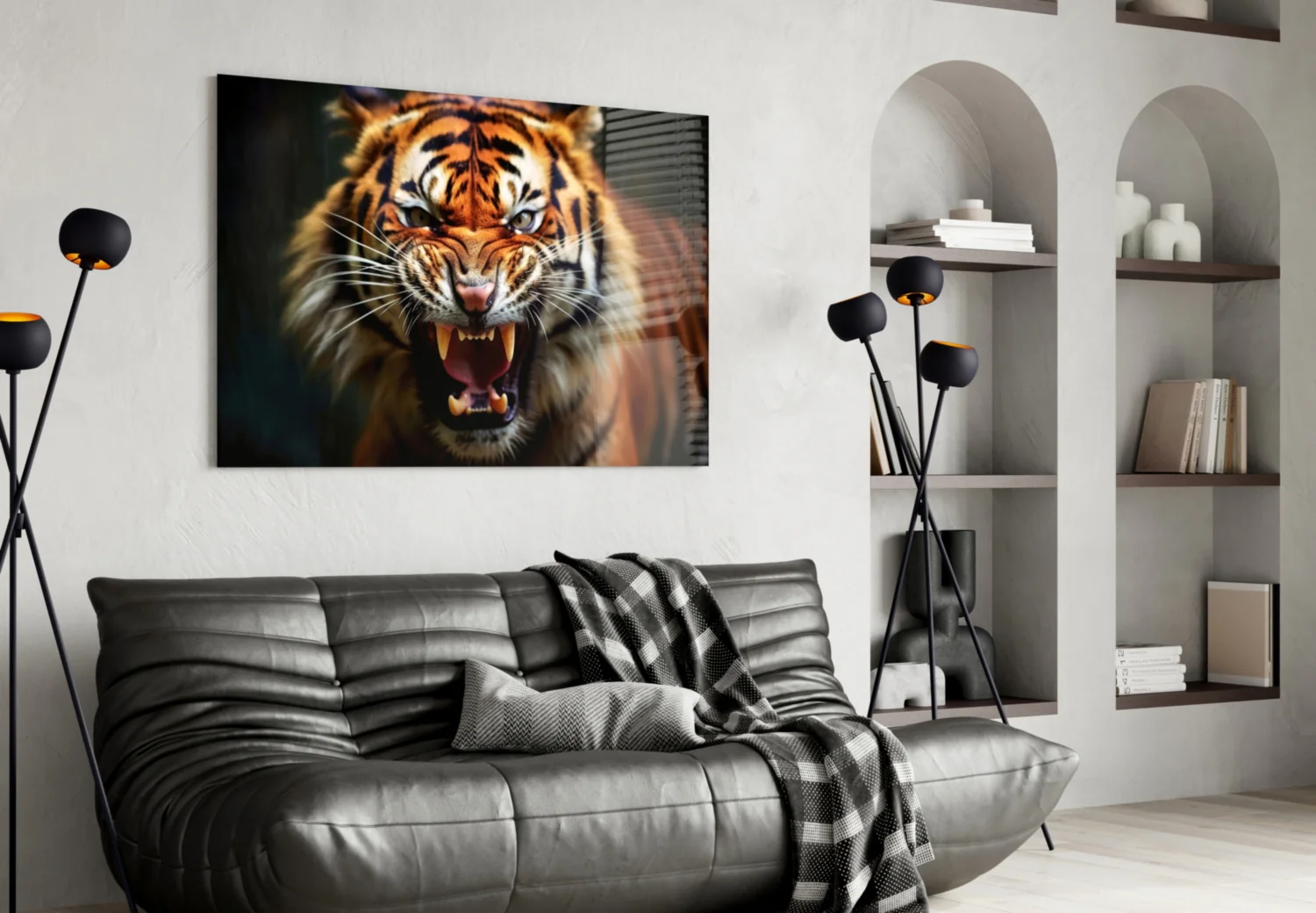 Tiger Glass Wall Art - Image 4