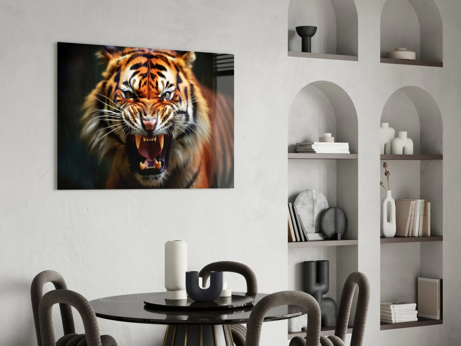 Tiger Glass Wall Art - Image 5