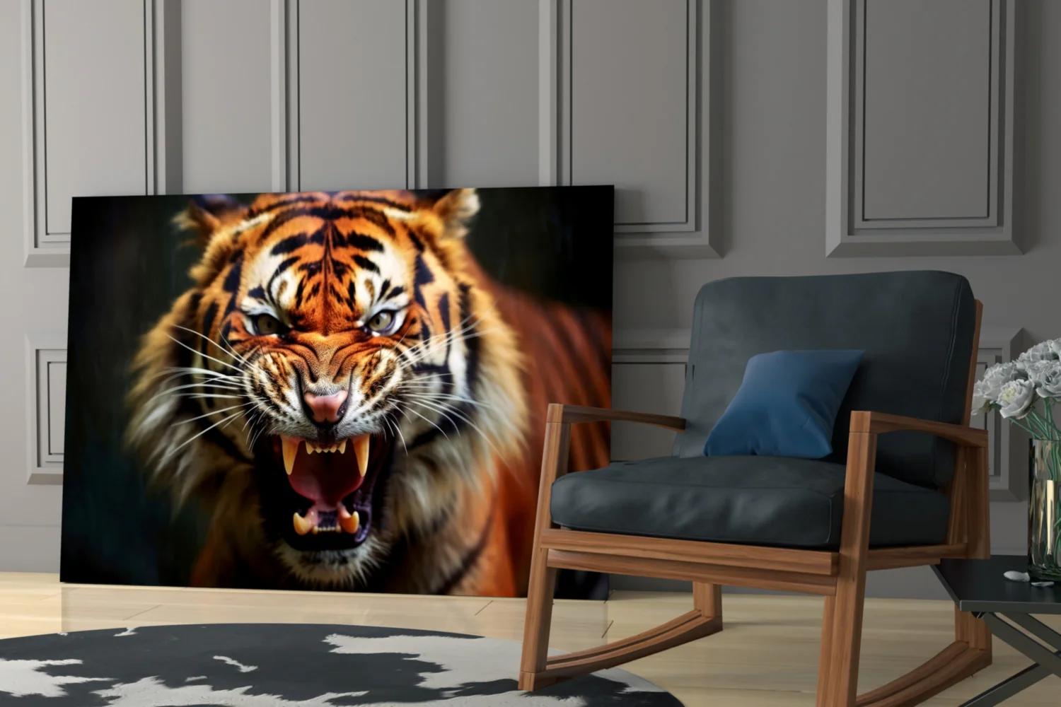 Tiger Glass Wall Art - Image 6