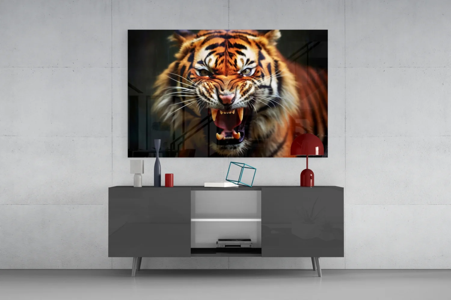 Tiger Glass Wall Art - Image 8