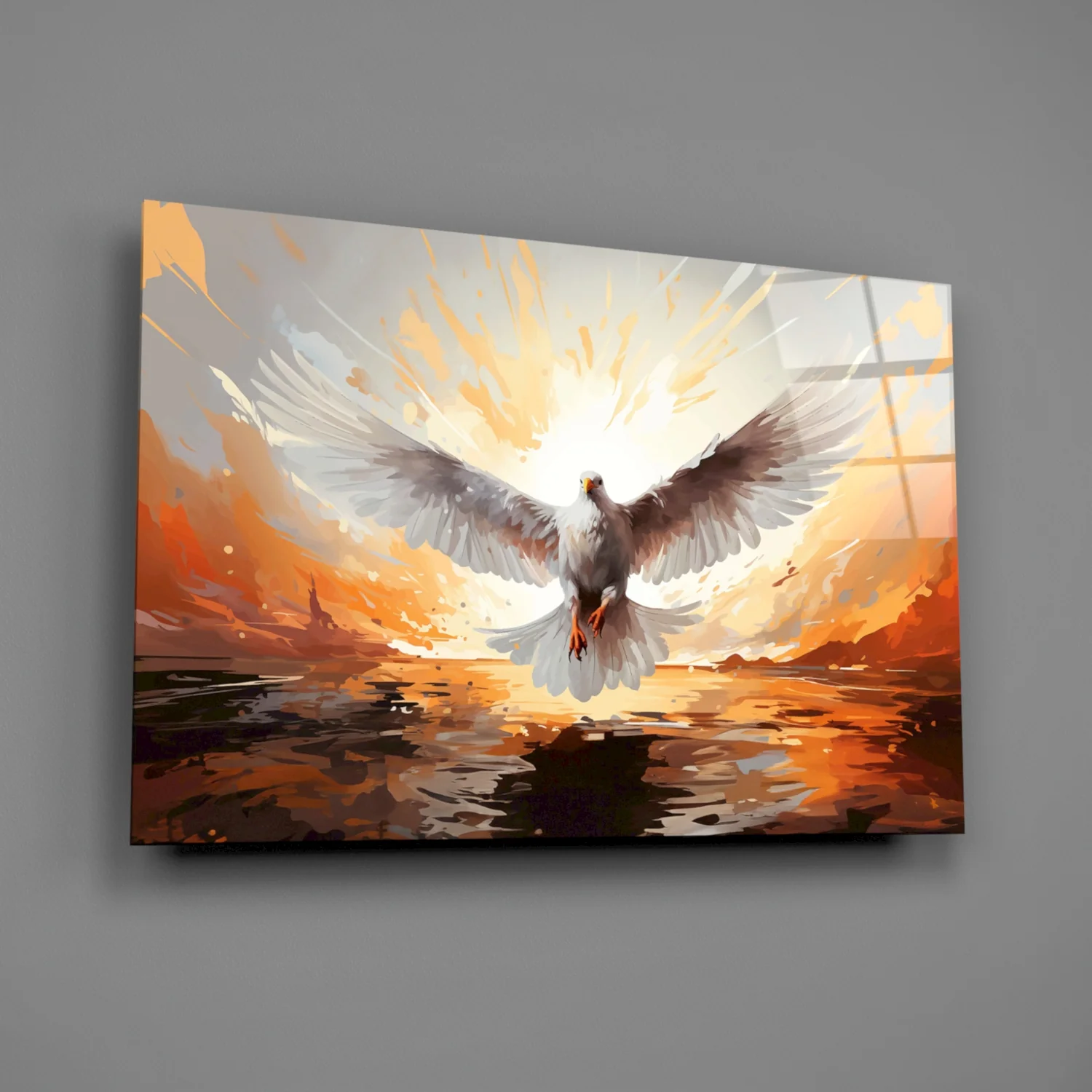 Pigeon Glass Wall Art - Image 2