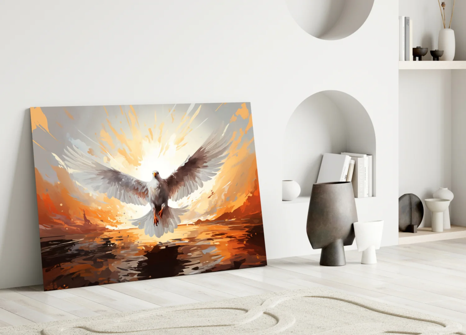 Pigeon Glass Wall Art - Image 3