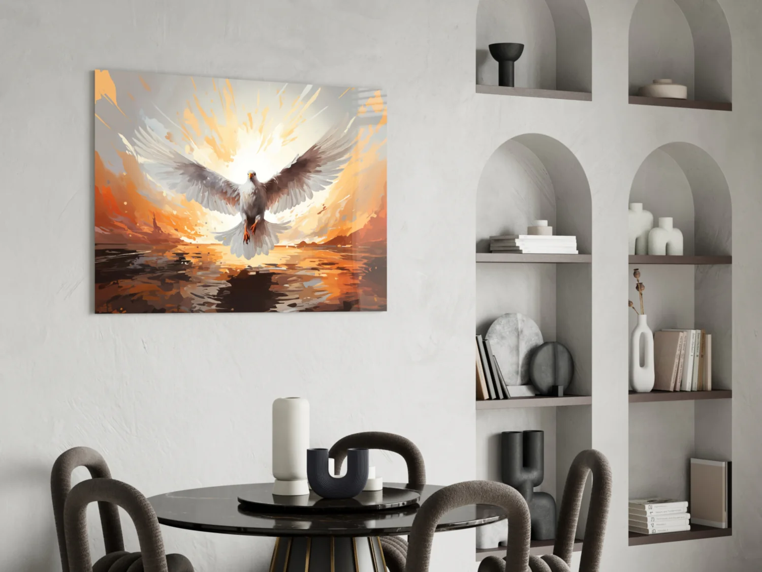 Pigeon Glass Wall Art - Image 5