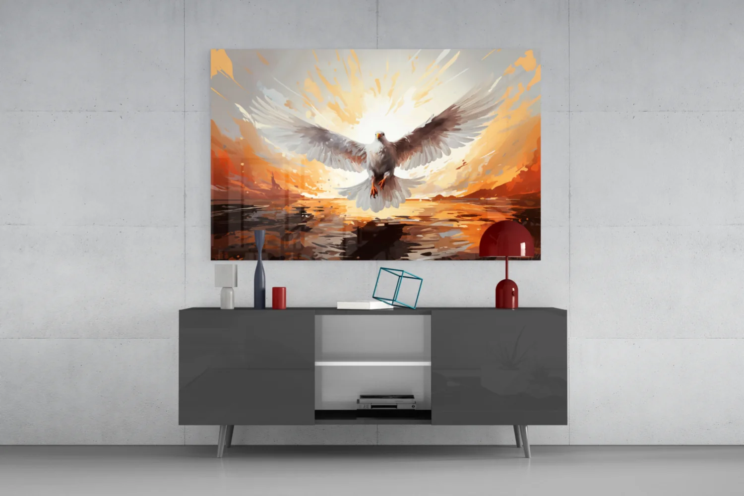 Pigeon Glass Wall Art - Image 8