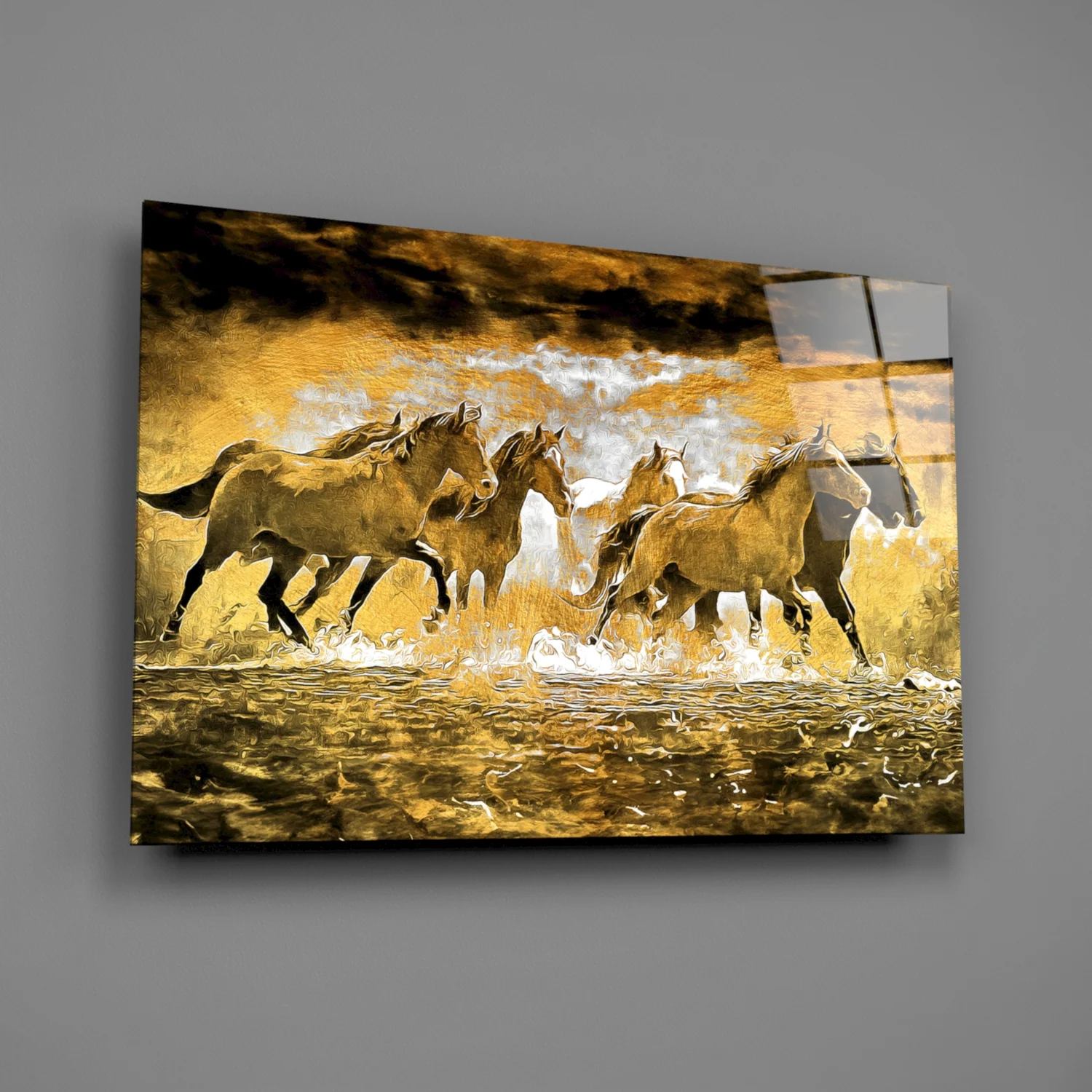 Horse Art Glass Wall Art - Image 2